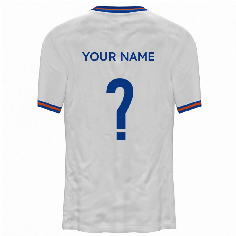 Danxen Dames Uw Naam #0 Wit Blauw Uitshirt Uittenue 2025/26 T-Shirt