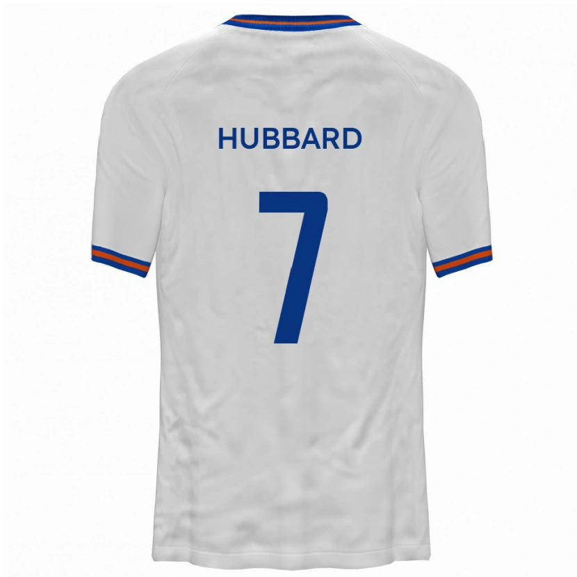 Danxen Dames Fletcher Hubbard #7 Wit Blauw Uitshirt Uittenue 2025/26 T-Shirt
