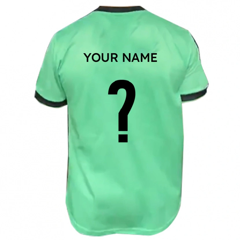 Danxen Dames Uw Naam #0 Turkoois Zwart Uitshirt Uittenue 2025/26 T-Shirt