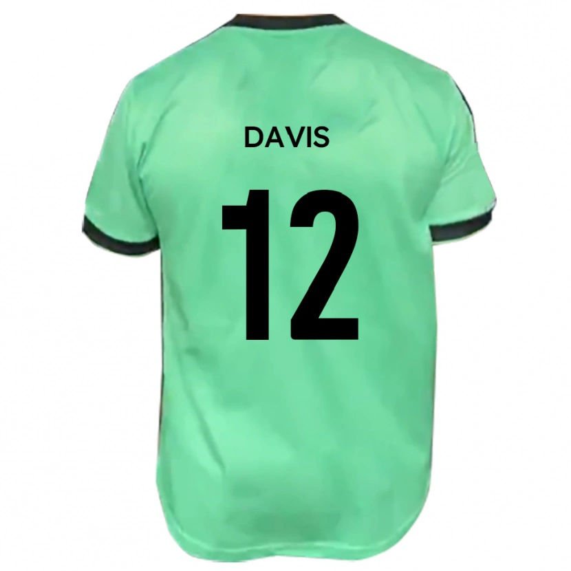 Danxen Dames Sonnie Davis #12 Turkoois Zwart Uitshirt Uittenue 2025/26 T-Shirt