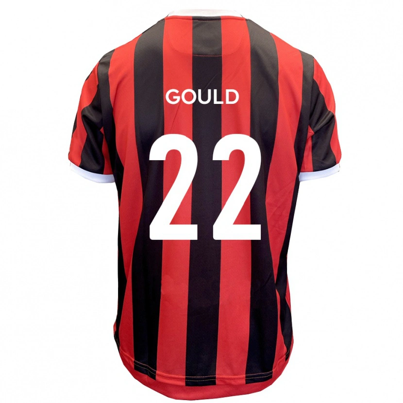 Danxen Dames Matt Gould #22 Rood Zwart Uitshirt Uittenue 2025/26 T-Shirt