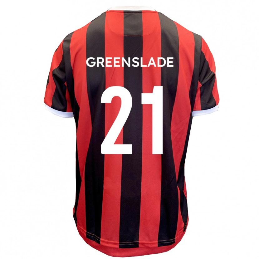 Danxen Dames Harvey Greenslade #21 Rood Zwart Uitshirt Uittenue 2025/26 T-Shirt