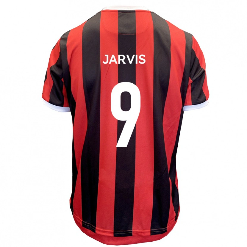 Danxen Dames Aaron Jarvis #9 Rood Zwart Uitshirt Uittenue 2025/26 T-Shirt