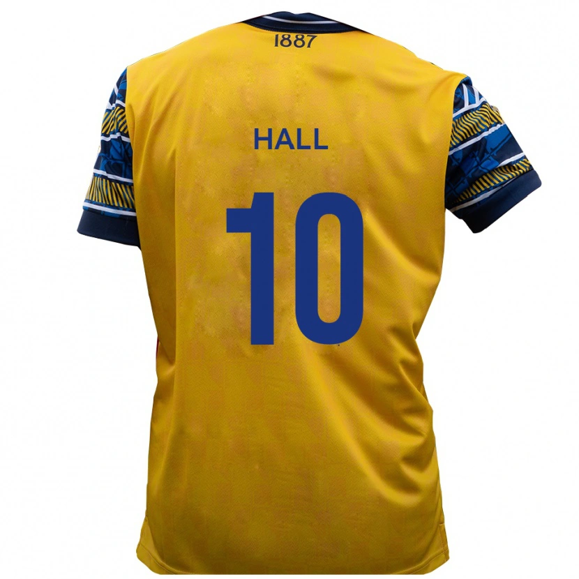 Danxen Dames Luke Hall #10 Geel Zwart Uitshirt Uittenue 2025/26 T-Shirt