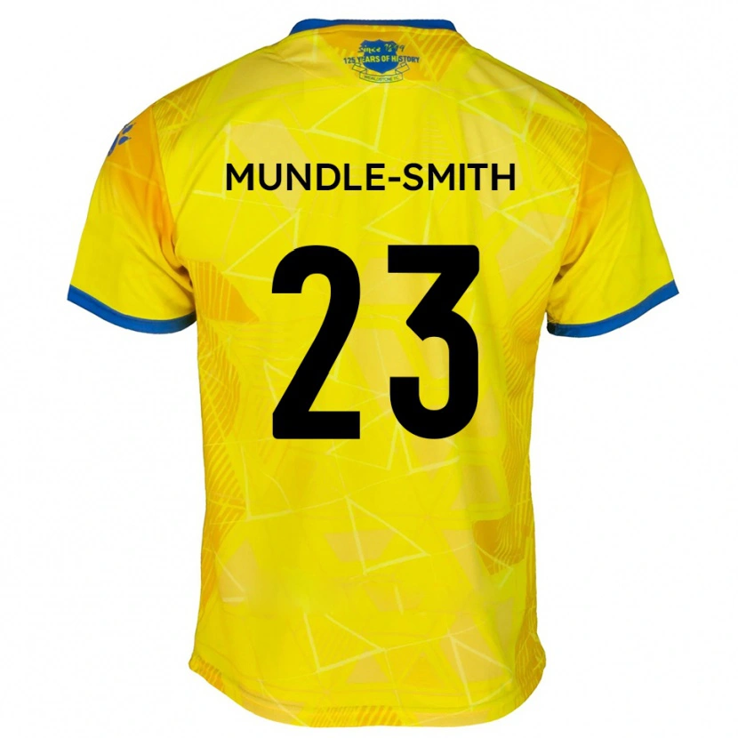 Danxen Dames Jaydn Mundle-Smith #23 Geel Blauw Uitshirt Uittenue 2025/26 T-Shirt