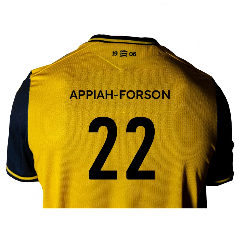 Danxen Dames Keenan Appiah-Forson #22 Geel Zwart Uitshirt Uittenue 2025/26 T-Shirt