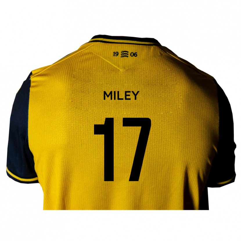 Danxen Dames Cav Miley #17 Geel Zwart Uitshirt Uittenue 2025/26 T-Shirt