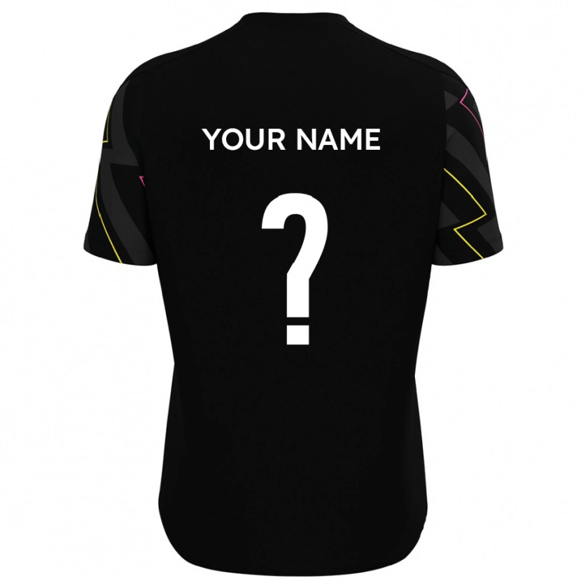 Danxen Dames Uw Naam #0 Zwart Grijs Uitshirt Uittenue 2025/26 T-Shirt