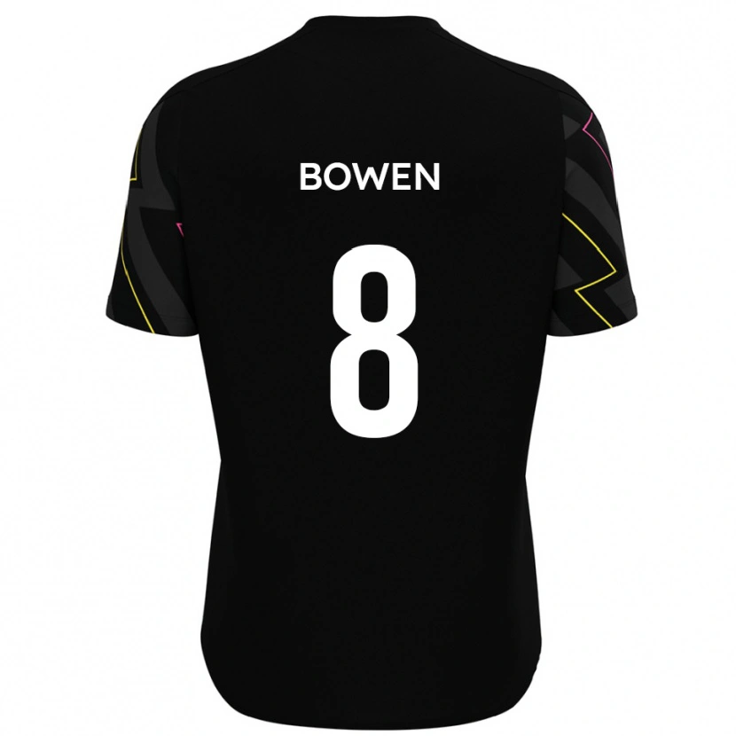 Danxen Dames Sam Bowen #8 Zwart Grijs Uitshirt Uittenue 2025/26 T-Shirt
