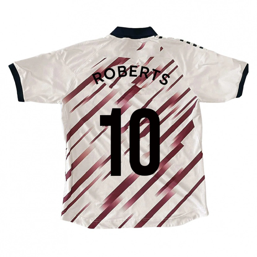 Danxen Dames Callum Roberts #10 Wit Rood Uitshirt Uittenue 2025/26 T-Shirt