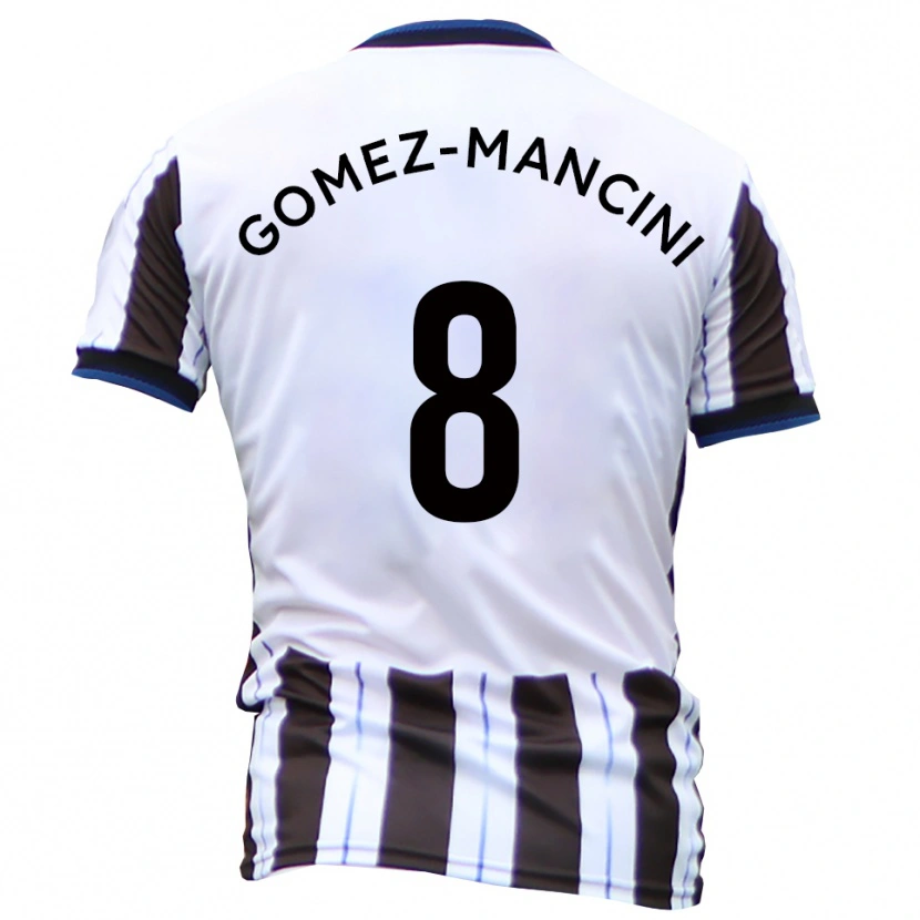 Danxen Dames Anthony Gomez-Mancini #8 Wit Zwart Uitshirt Uittenue 2025/26 T-Shirt
