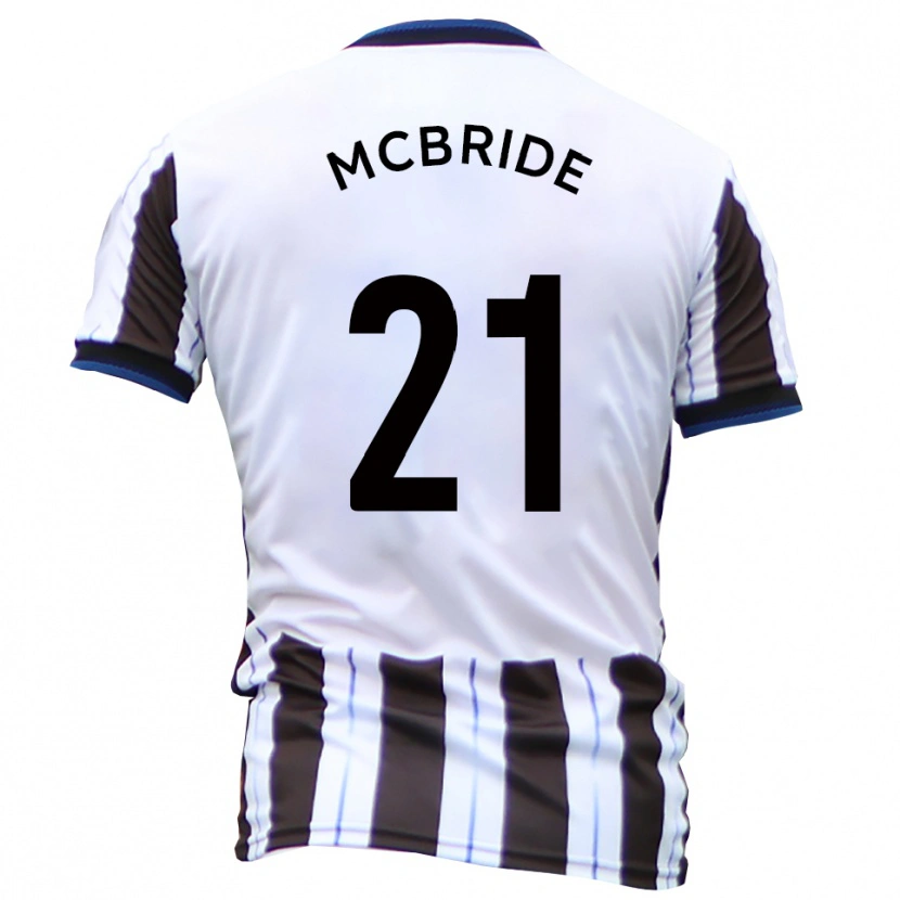 Danxen Dames Connor Mcbride #21 Wit Zwart Uitshirt Uittenue 2025/26 T-Shirt