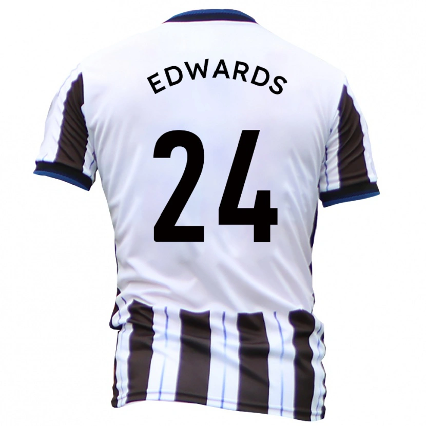 Danxen Dames Corey Edwards #24 Wit Zwart Uitshirt Uittenue 2025/26 T-Shirt