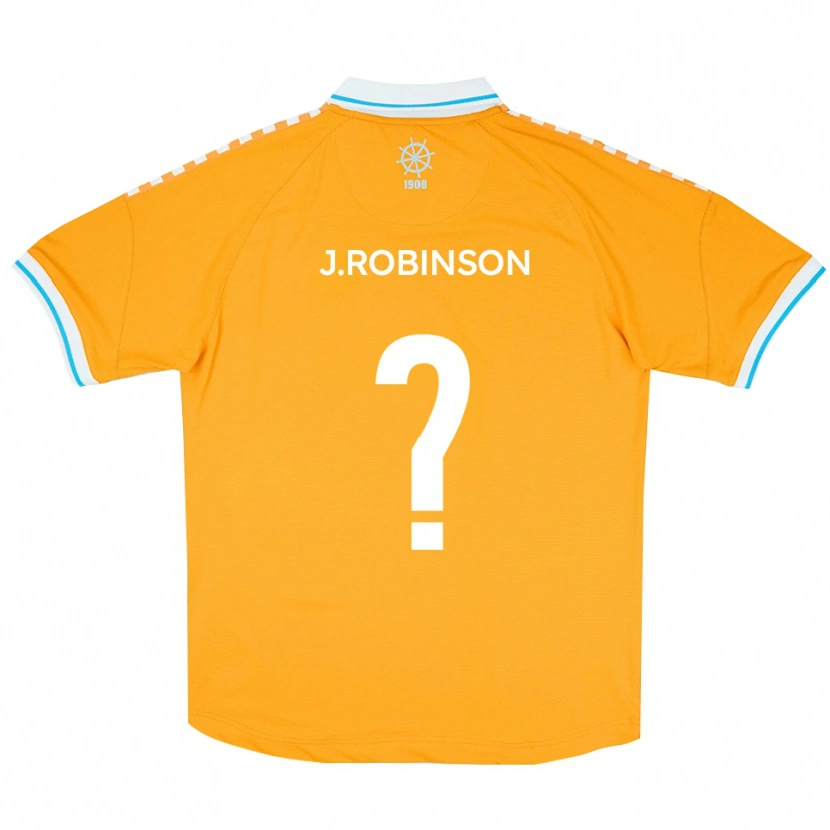 Danxen Dames Justine Robinson #0 Geel Blauw Uitshirt Uittenue 2025/26 T-Shirt