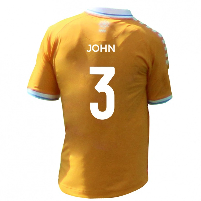 Danxen Dames Cameron John #3 Geel Blauw Uitshirt Uittenue 2025/26 T-Shirt