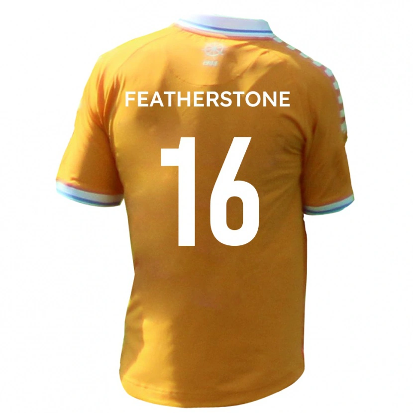 Danxen Dames Nicky Featherstone #16 Geel Blauw Uitshirt Uittenue 2025/26 T-Shirt