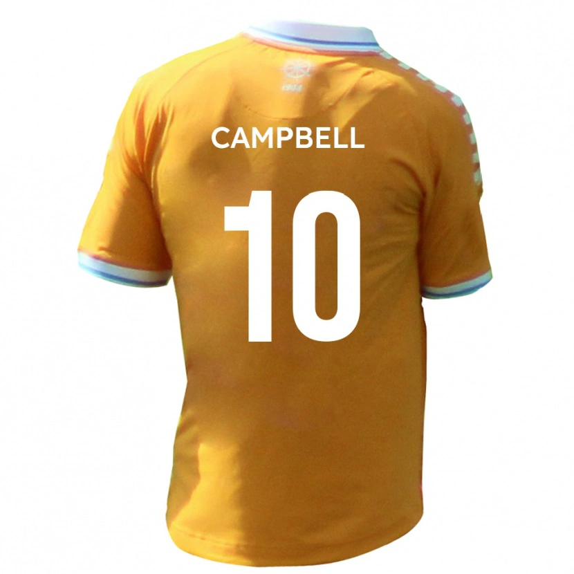 Danxen Dames Adam Campbell #10 Geel Blauw Uitshirt Uittenue 2025/26 T-Shirt