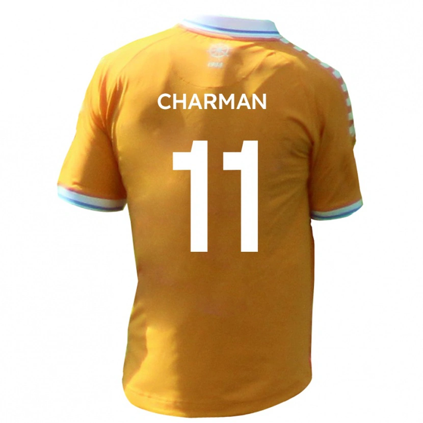 Danxen Dames Luke Charman #11 Geel Blauw Uitshirt Uittenue 2025/26 T-Shirt