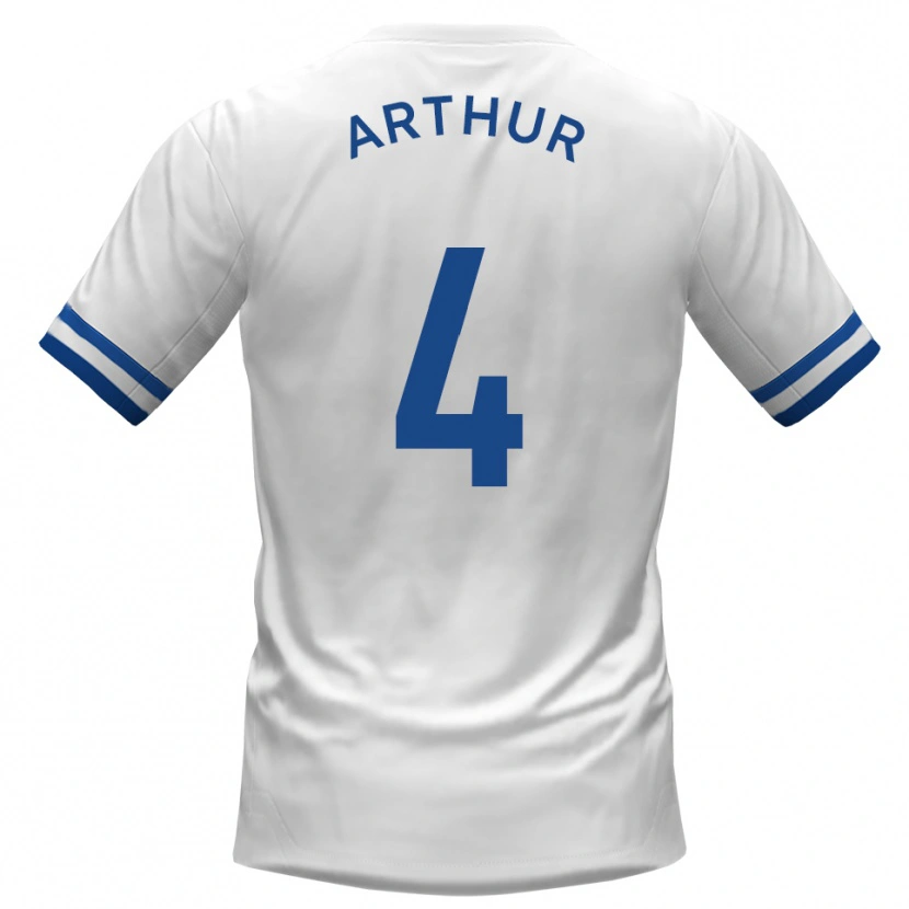 Danxen Dames Festus Arthur #4 Wit Blauw Uitshirt Uittenue 2025/26 T-Shirt