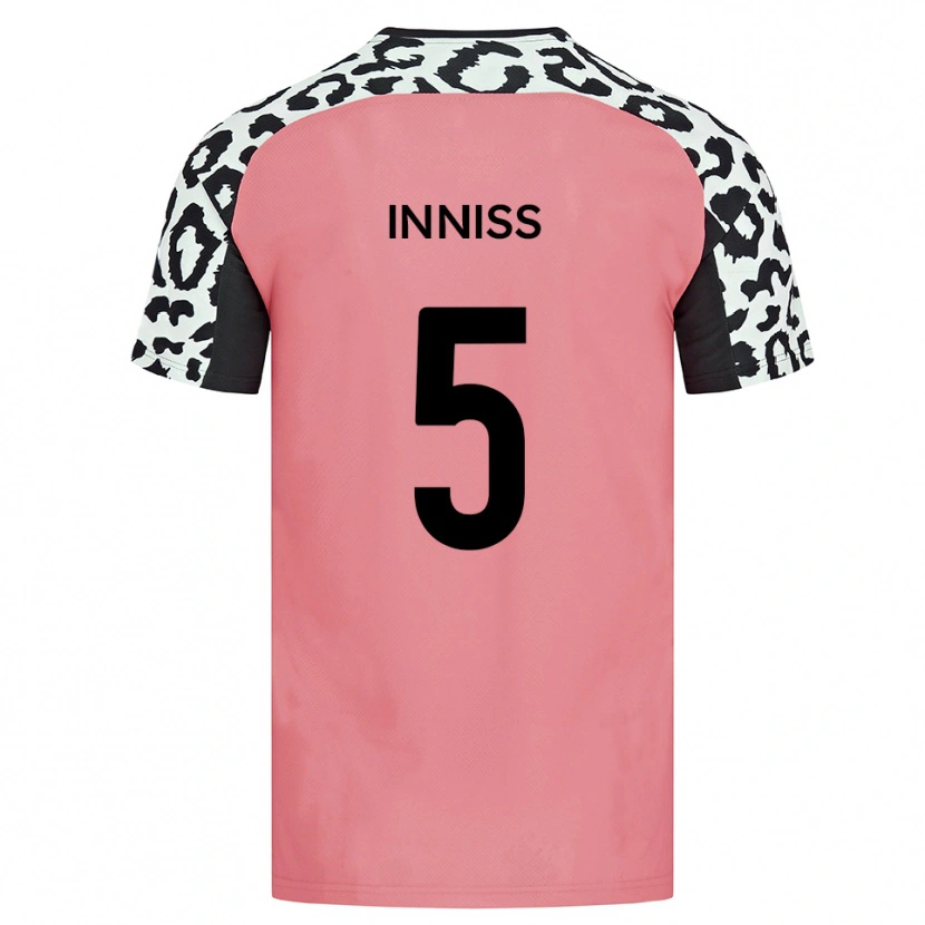Danxen Dames Ryan Inniss #5 Roze Zwart Uitshirt Uittenue 2025/26 T-Shirt