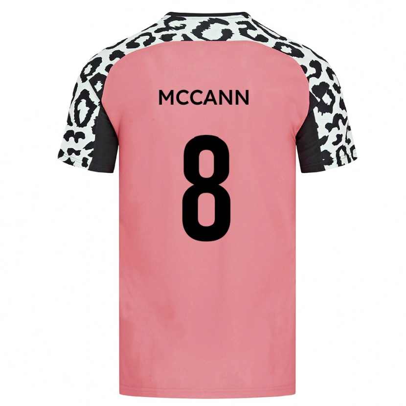 Danxen Dames Charlie Mccann #8 Roze Zwart Uitshirt Uittenue 2025/26 T-Shirt