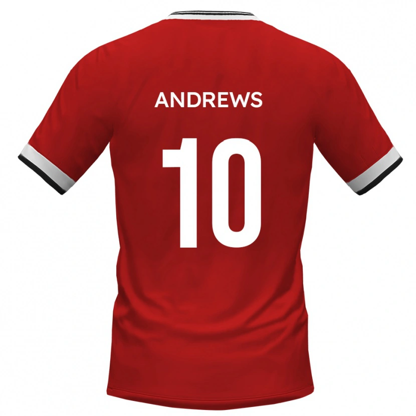 Danxen Dames Corie Andrews #10 Wit Zwart Uitshirt Uittenue 2025/26 T-Shirt