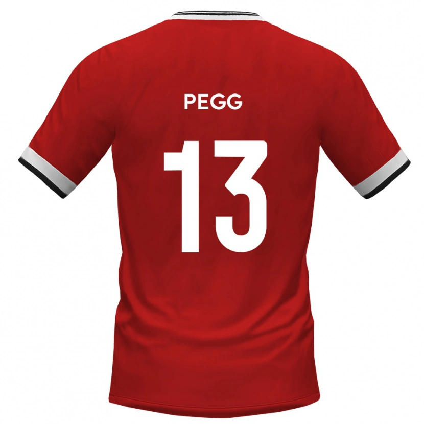 Danxen Dames Lewis Pegg #13 Wit Zwart Uitshirt Uittenue 2025/26 T-Shirt