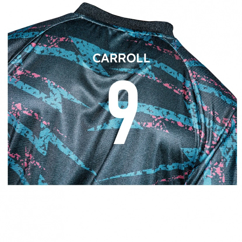 Danxen Dames Andy Carroll #9 Zwart Marine Uitshirt Uittenue 2025/26 T-Shirt