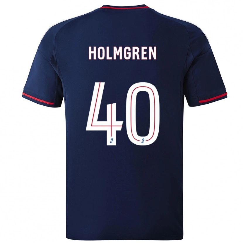 Danxen Dames Emma Holmgren #40 Marine Rood Uitshirt Uittenue 2025/26 T-Shirt