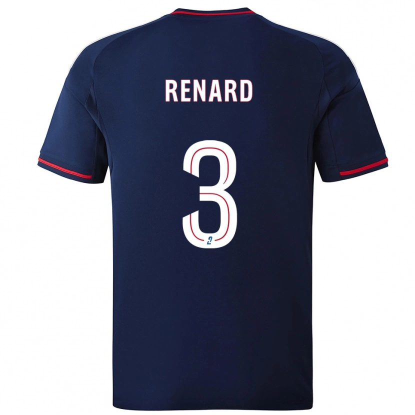 Danxen Dames Wendie Renard #3 Marine Rood Uitshirt Uittenue 2025/26 T-Shirt