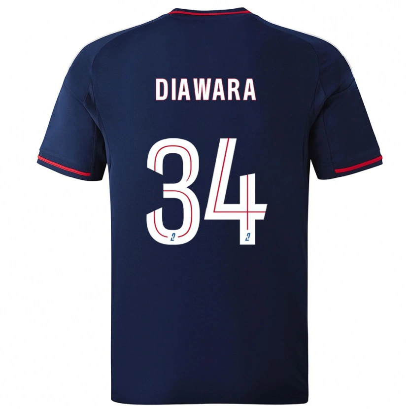 Danxen Dames Mahamadou Diawara #34 Marine Rood Uitshirt Uittenue 2025/26 T-Shirt