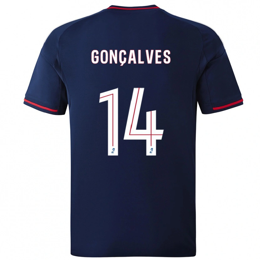 Danxen Dames Tiago Gonçalves #14 Marine Rood Uitshirt Uittenue 2025/26 T-Shirt