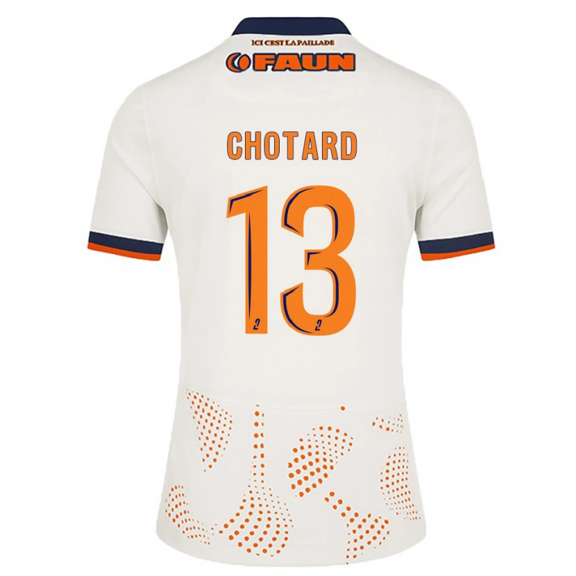 Danxen Dames Joris Chotard #13 Wit Oranje Uitshirt Uittenue 2025/26 T-Shirt