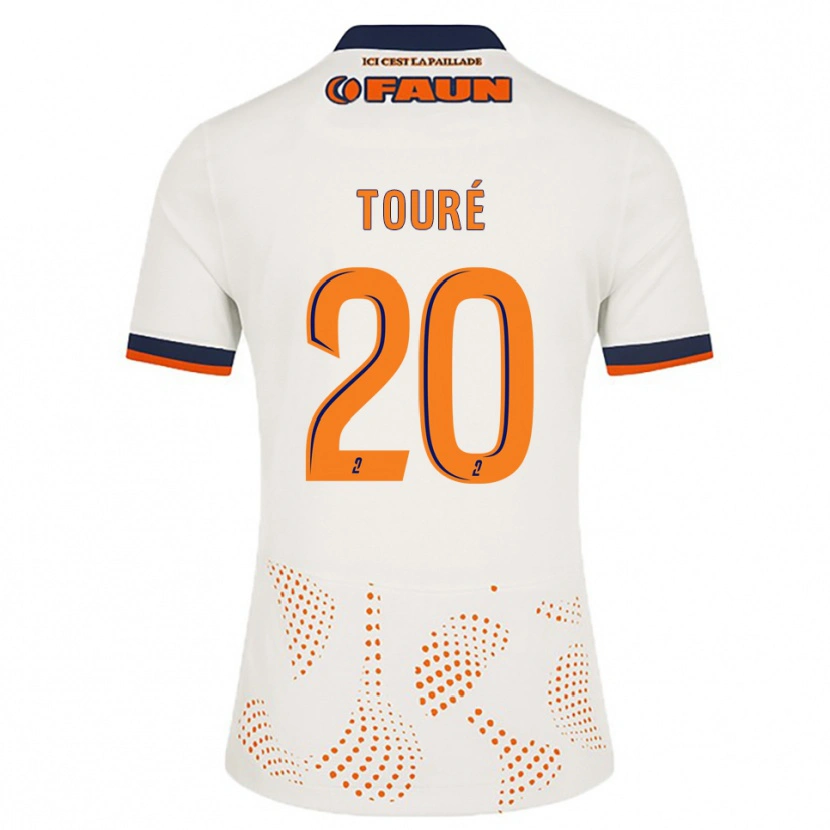 Danxen Dames Birama Touré #20 Wit Oranje Uitshirt Uittenue 2025/26 T-Shirt