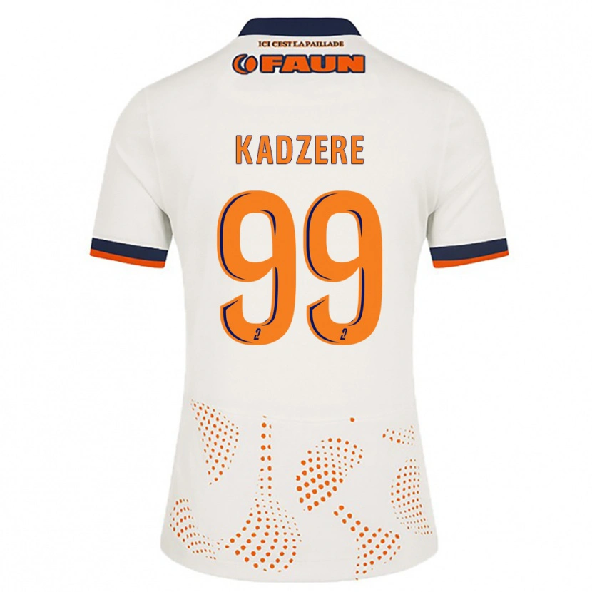 Danxen Dames Rose Kadzere #99 Wit Oranje Uitshirt Uittenue 2025/26 T-Shirt