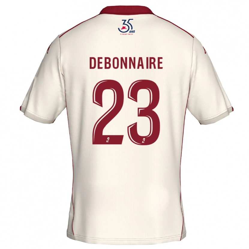 Danxen Dames Jalane Debonnaire #23 Wit Bourgondisch Uitshirt Uittenue 2025/26 T-Shirt
