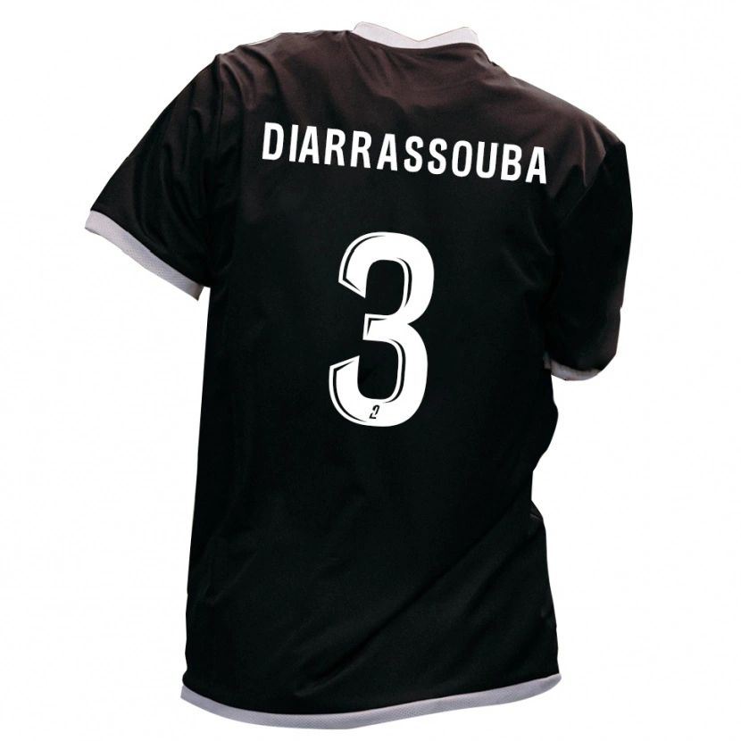 Danxen Dames Corneille Diarrassouba #3 Zwart Goud Uitshirt Uittenue 2025/26 T-Shirt