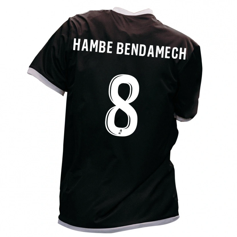 Danxen Dames Liam Hambe Bendamech #8 Zwart Goud Uitshirt Uittenue 2025/26 T-Shirt