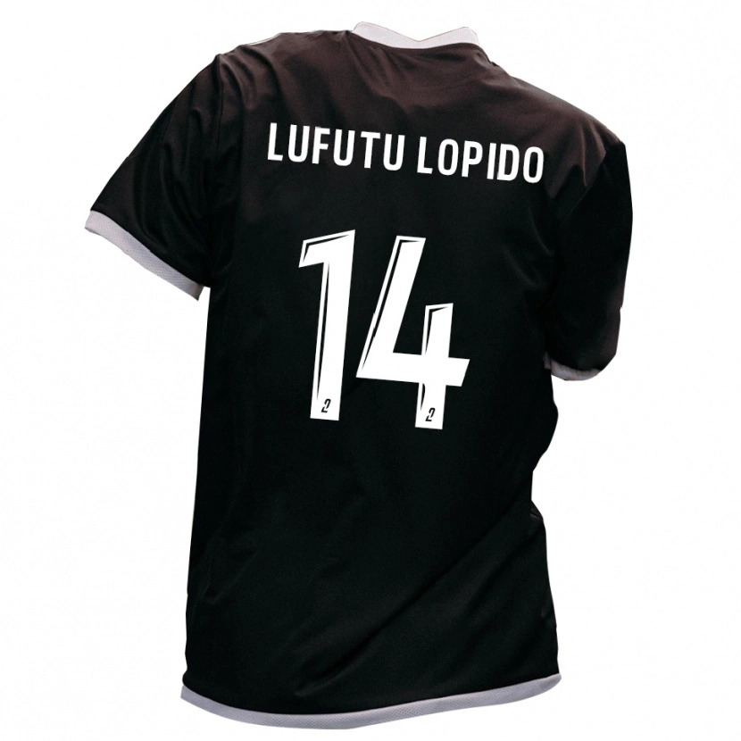 Danxen Dames Brooklyn Lufutu Lopido #14 Zwart Goud Uitshirt Uittenue 2025/26 T-Shirt