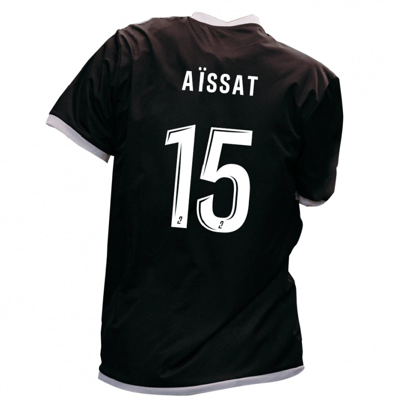 Danxen Dames Oscar Aïssat #15 Zwart Goud Uitshirt Uittenue 2025/26 T-Shirt