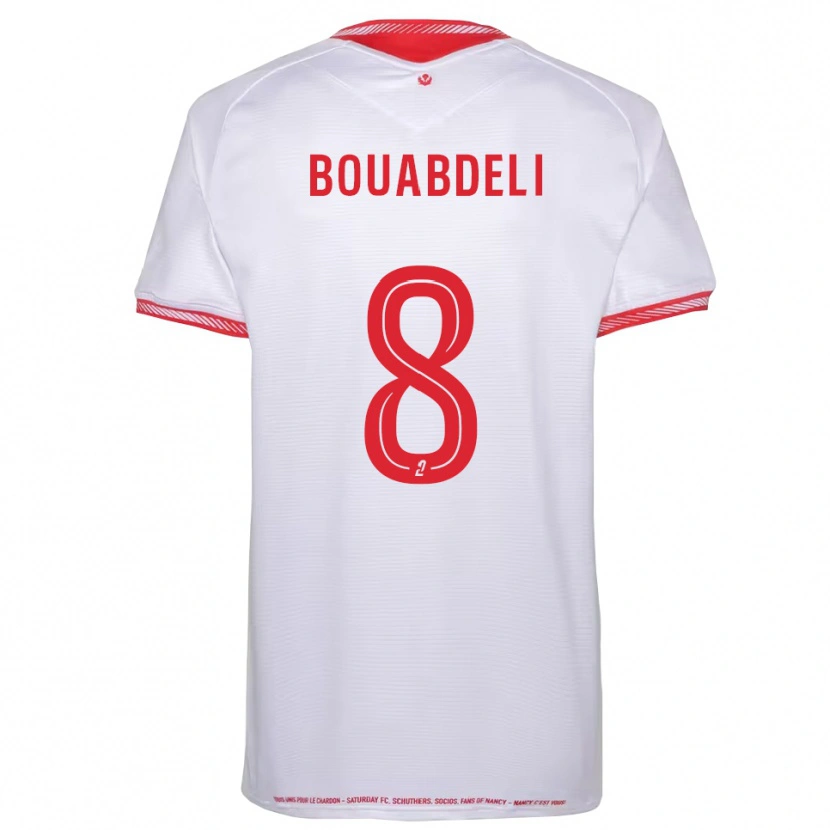 Danxen Dames Walid Bouabdeli #8 Zwart Rood Uitshirt Uittenue 2025/26 T-Shirt