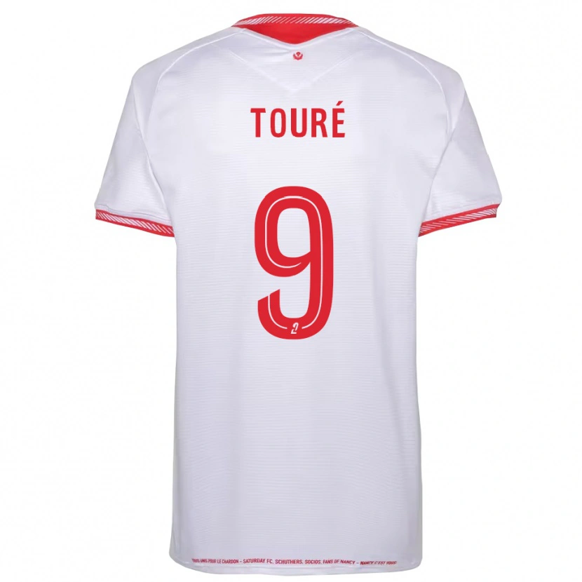 Danxen Dames Cheikh Touré #9 Zwart Rood Uitshirt Uittenue 2025/26 T-Shirt
