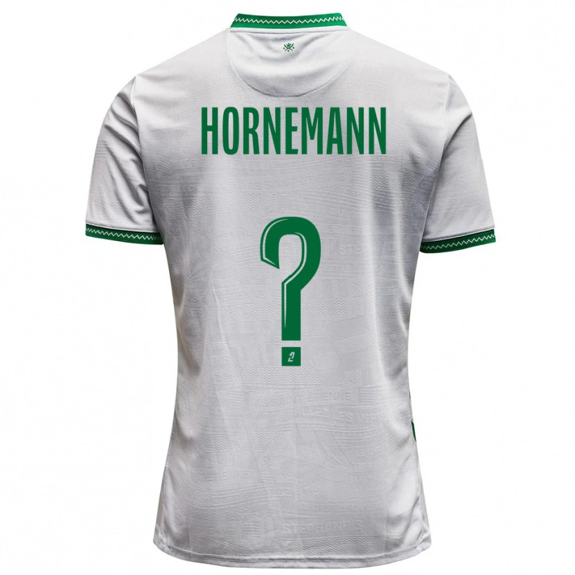 Danxen Dames Sofie Hornemann #0 Wit Groen Uitshirt Uittenue 2025/26 T-Shirt