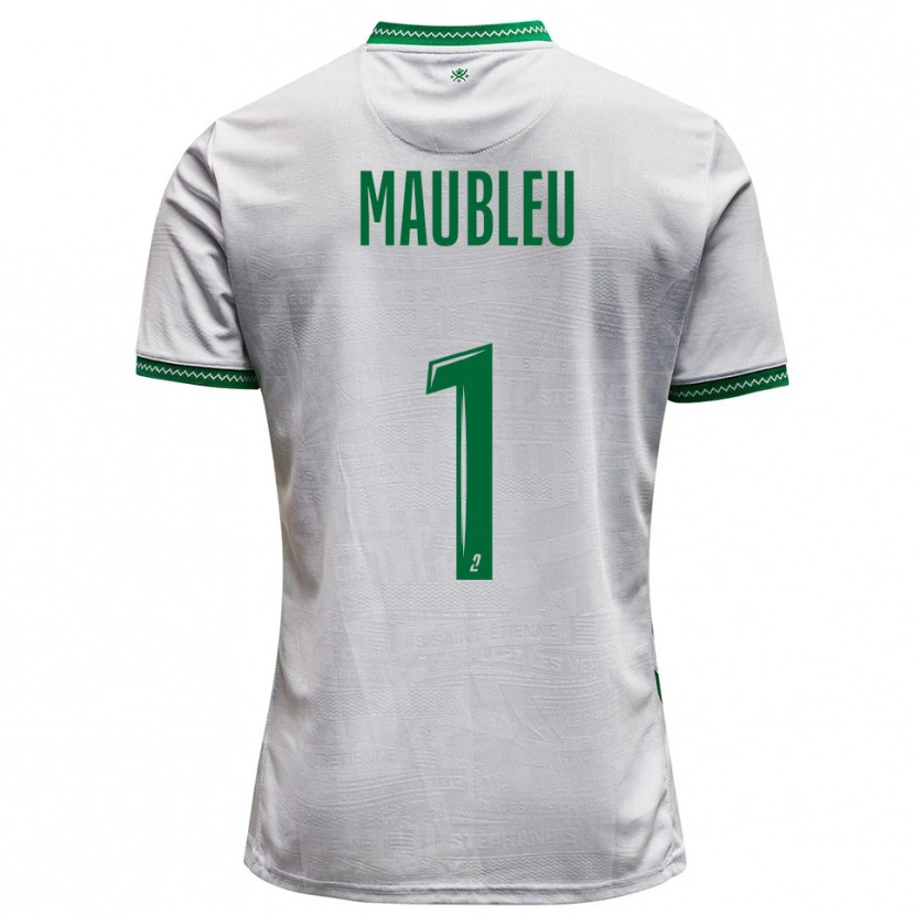 Danxen Dames Brice Maubleu #1 Wit Groen Uitshirt Uittenue 2025/26 T-Shirt