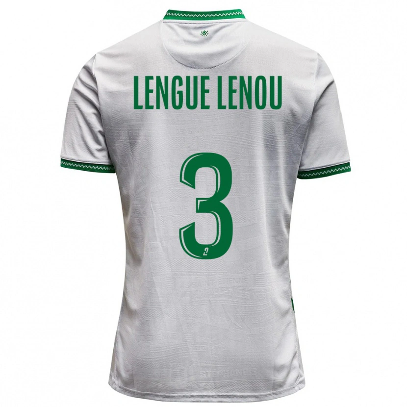 Danxen Dames Maxime Lengue Lenou #3 Wit Groen Uitshirt Uittenue 2025/26 T-Shirt