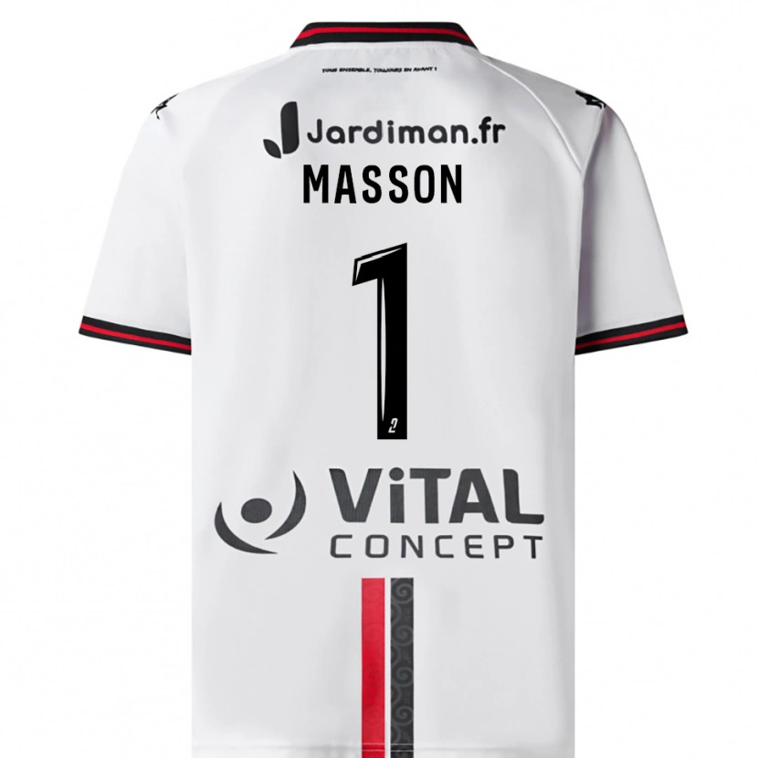 Danxen Dames Albert Masson #1 Wit Rood Uitshirt Uittenue 2025/26 T-Shirt