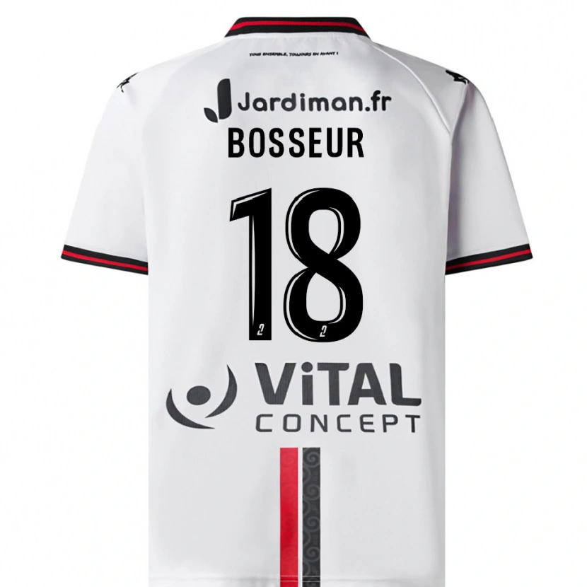 Danxen Dames Youna Bosseur #18 Wit Rood Uitshirt Uittenue 2025/26 T-Shirt