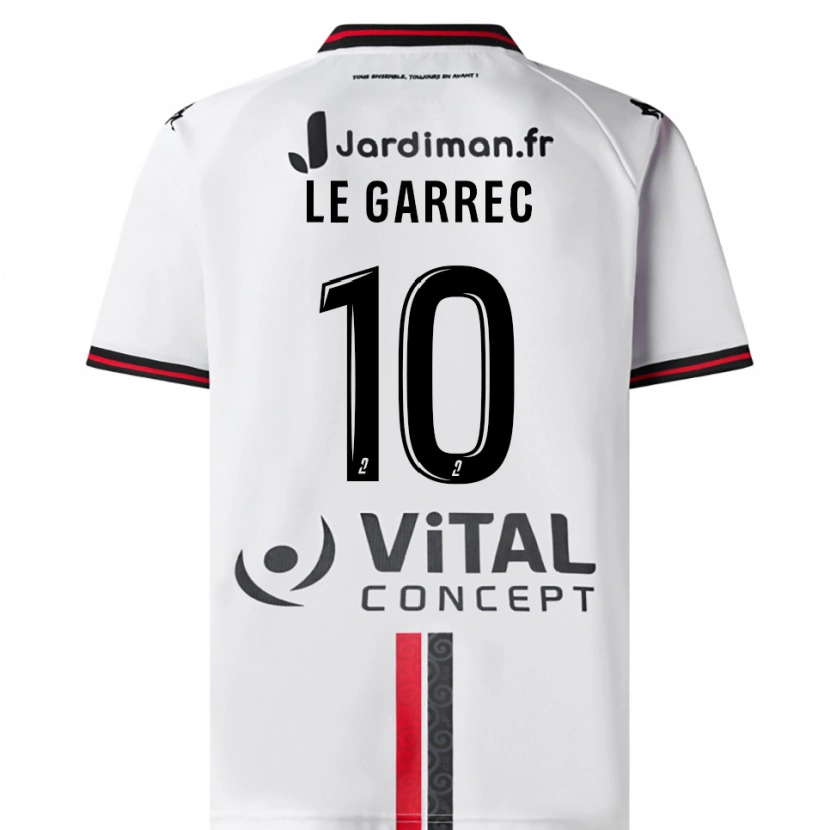 Danxen Dames Léa Le Garrec #10 Wit Rood Uitshirt Uittenue 2025/26 T-Shirt