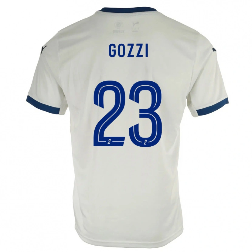 Danxen Dames Paolo Gozzi #23 Wit Blauw Uitshirt Uittenue 2025/26 T-Shirt