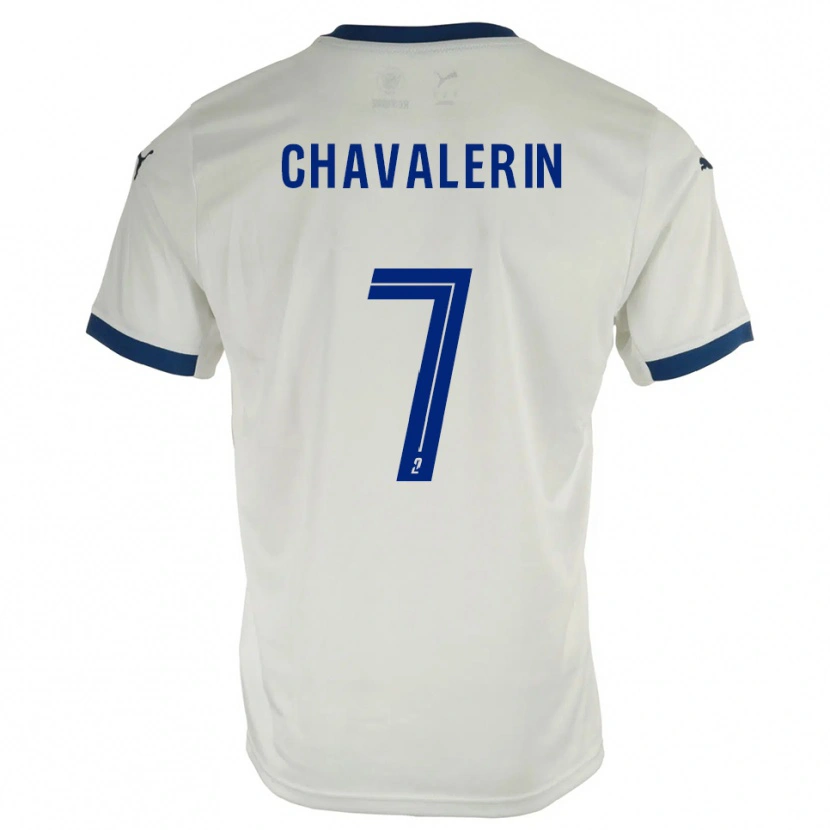 Danxen Dames Xavier Chavalerin #7 Wit Blauw Uitshirt Uittenue 2025/26 T-Shirt